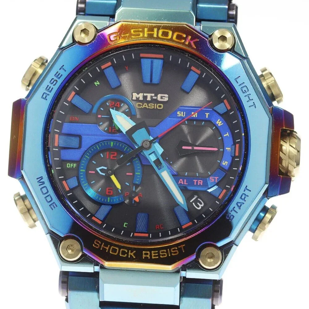 CASIO MT-G Blue Phoenix MTG- Solar Powered Radio Men's Watch_861339